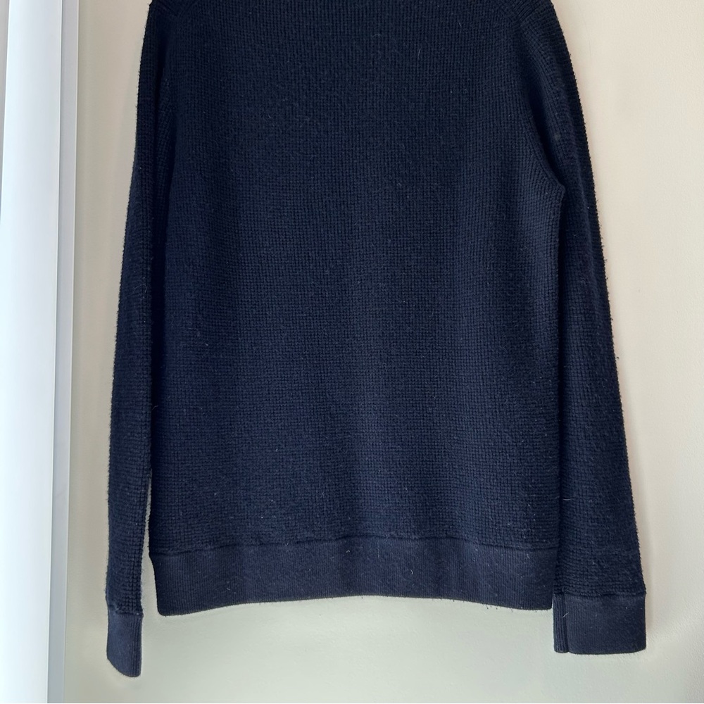 Jenni Kayne Men’s Wool Cashmere Crewneck Sweater Navy Blue Size Medium - Picture 8 of 9